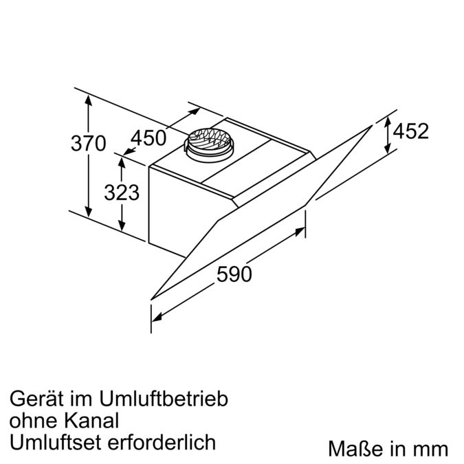 iQ300 Umluft-Wandhaube 60 cm Klarglas schwarz bedruckt LC67JHM60 LC67JHM60-9