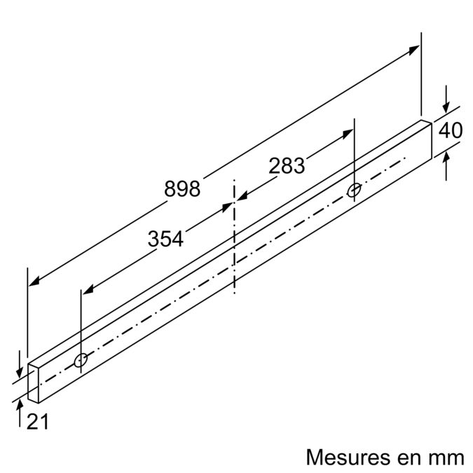 N 70 Hotte télescopique 90 cm Acier inox D49MP54X0 D49MP54X0-7