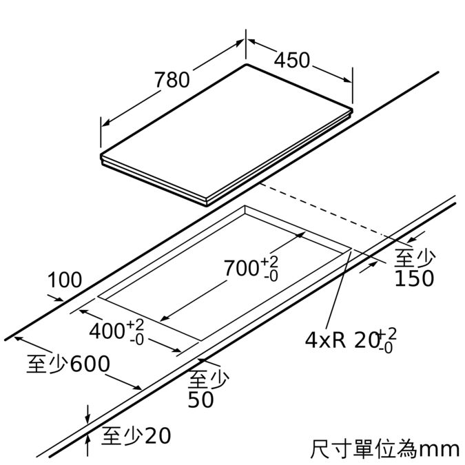 iQ700 電磁爐 78 cm 黑色, surface mount with frame EH8P5260HK EH8P5260HK-5