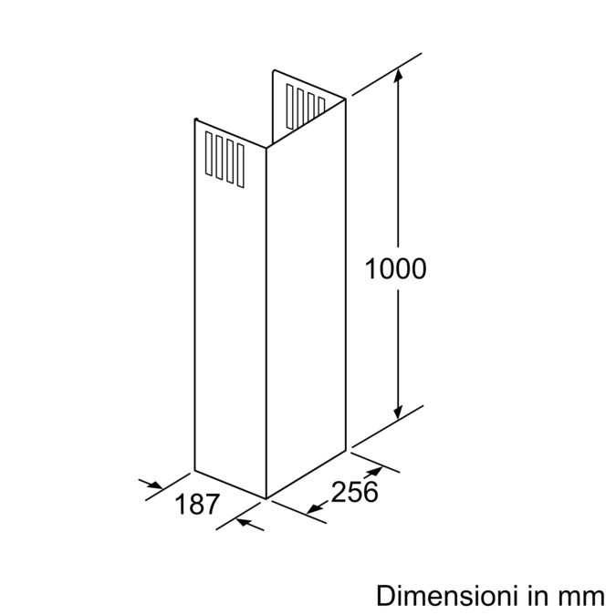 Accessori per cappe aspiranti 1000 mm Z51AXK0N0 Z51AXK0N0-2