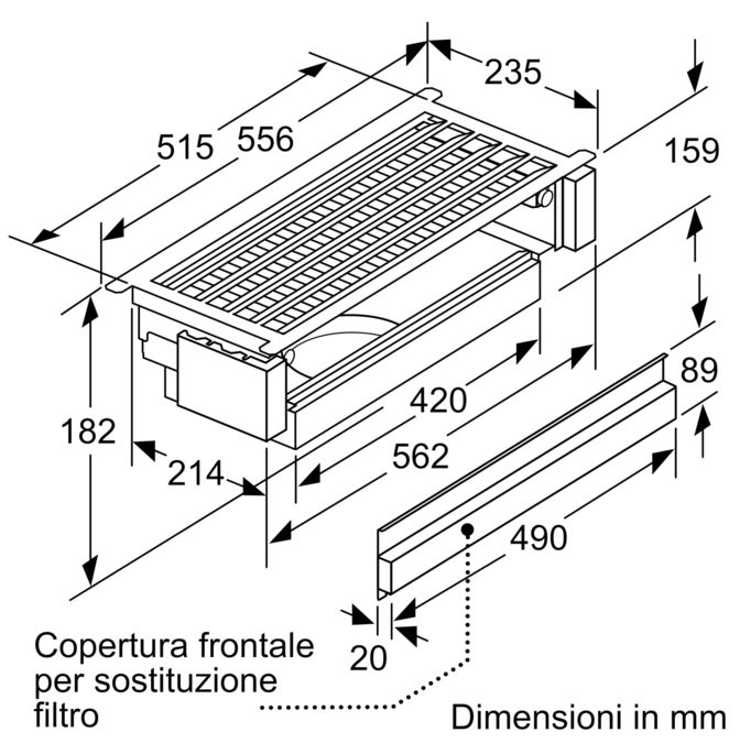 Accessori per cappe aspiranti Z54TR60X3 Z54TR60X3-8