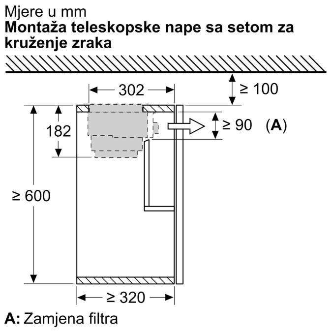Dodatni pribor za nape Z54TR60X3 Z54TR60X3-8