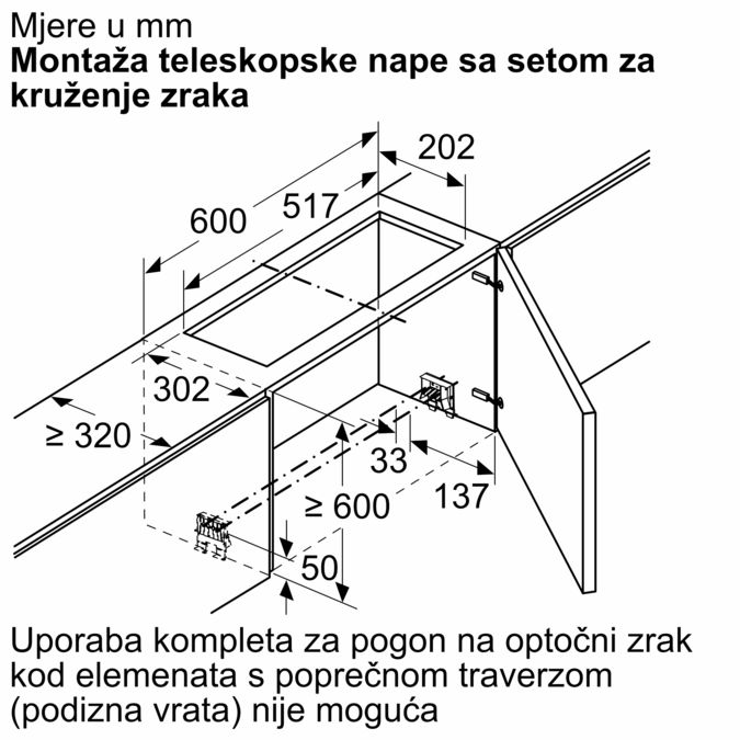 Dodatni pribor za nape Z54TR60X3 Z54TR60X3-2