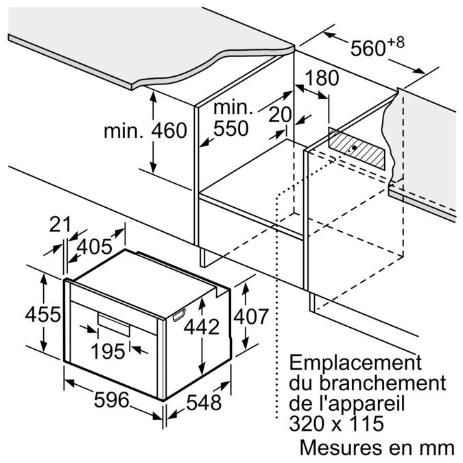 N 90 Four vapeur compact encastrable 60 cm Inox C88FT28N0 C88FT28N0-6