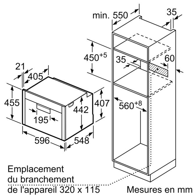 N 90 Four vapeur compact encastrable 60 cm Inox C88FT28N0 C88FT28N0-7