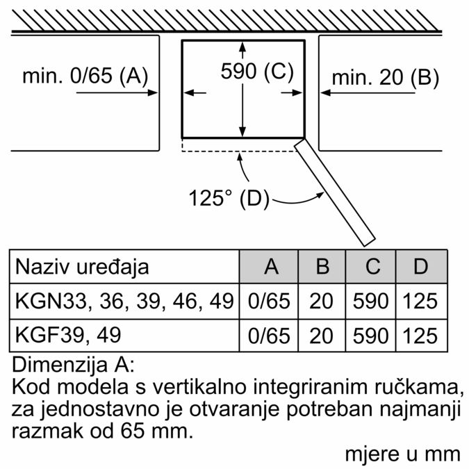 N 70 Samostojeći hladnjak sa zamrzivačem na dnu 203 x 60 cm KG7393I30 KG7393I30-6