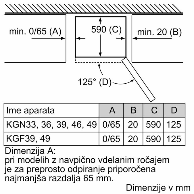 N 70 Prostostoječi hladilnik z zamrzovalnikom spodaj 203 x 60 cm Stainless steel (with anti-fingerprint) KG7393I30 KG7393I30-6