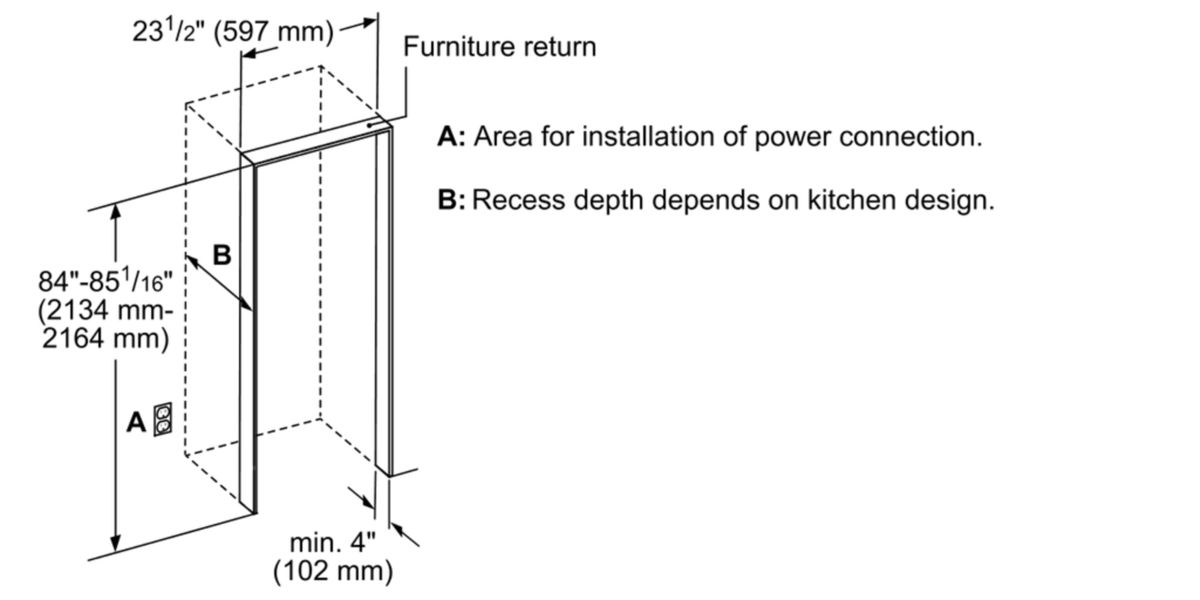 Freedom® Built-in Refrigerator Column Panel Ready T23IR905SP T23IR905SP-13