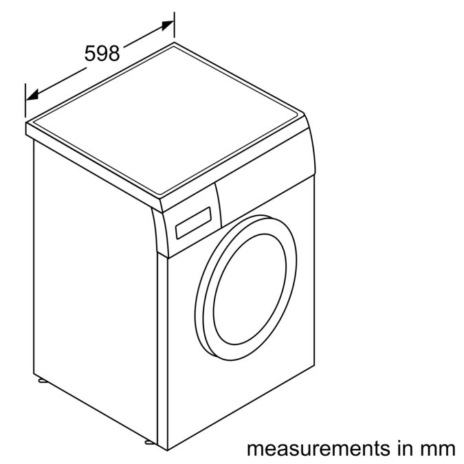 iQ300 washing machine, front loader 8 kg 1000 rpm WU10P160HK WU10P160HK-7