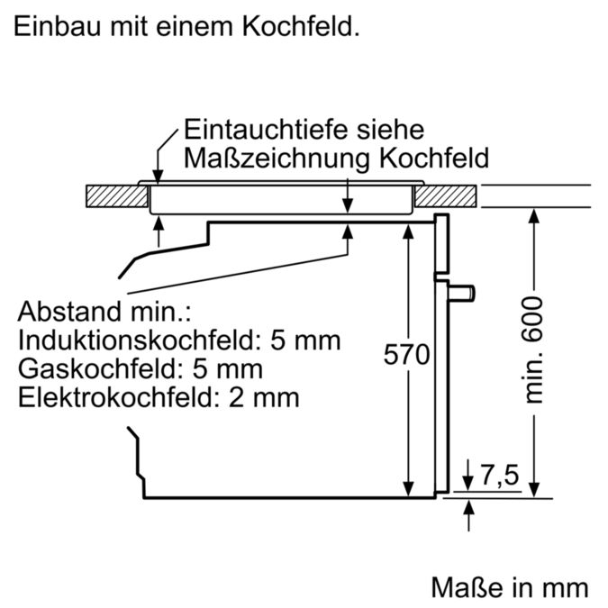 Einbau-Backofen 60 x 60 cm Edelstahl CF7M60750 CF7M60750-7