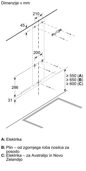 N 50 Stenska napa 90 cm Stainless steel D95BHM4N0 D95BHM4N0-6