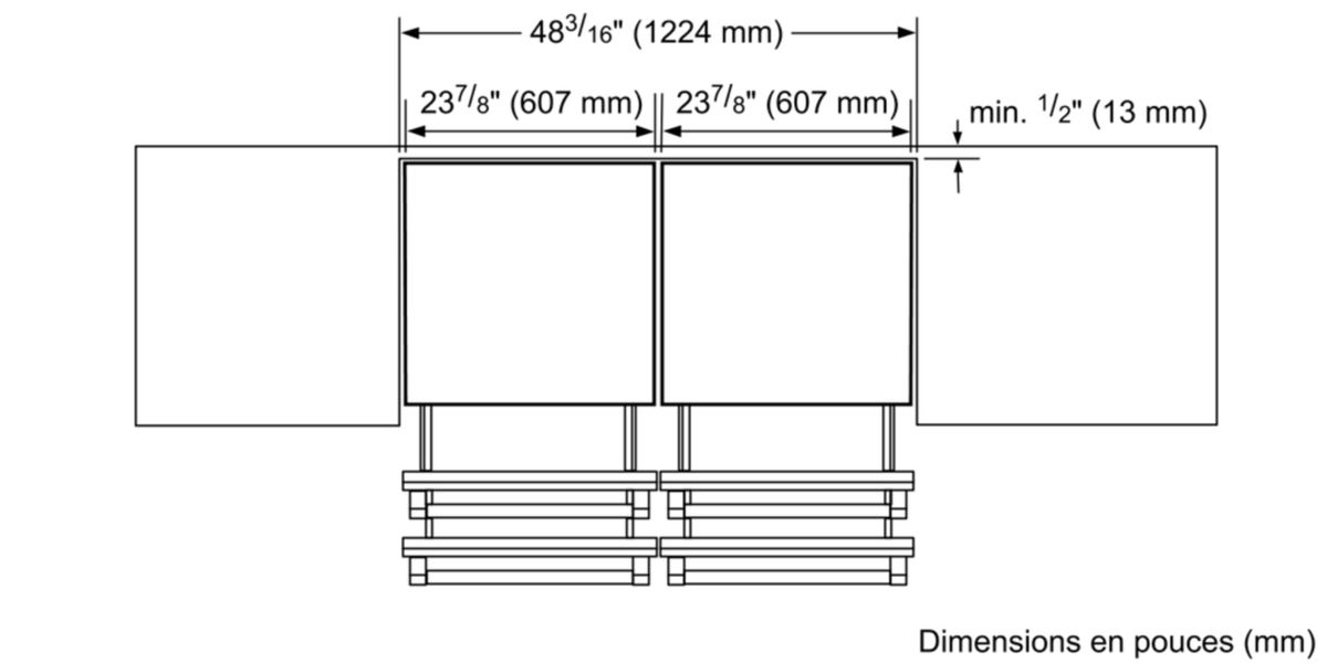 Drawer Refrigerator 24'' Professional acier inox T24UC920DS T24UC920DS-9