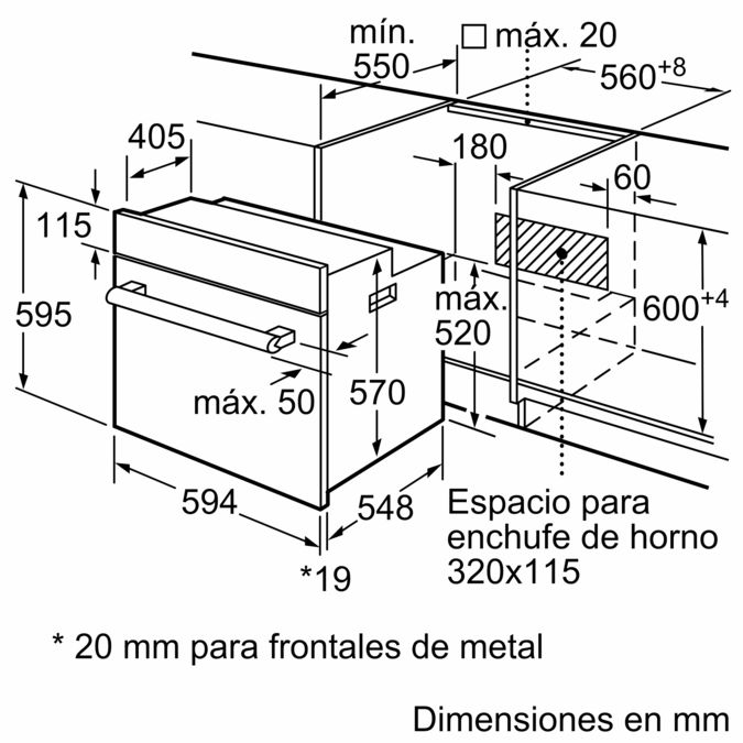 Horno multifunción BALAY 3HB2030X0 Clase A - Electromanchón