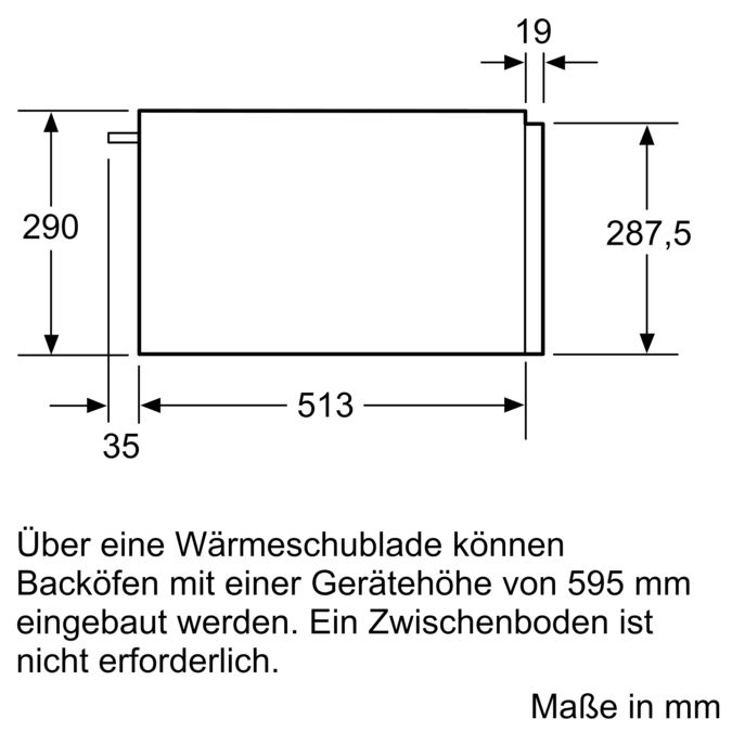 iQ700 Wärmeschublade 60 x 29 cm Schwarz, Edelstahl BI630DNS1 BI630DNS1-8