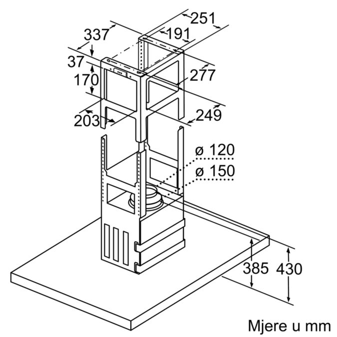 N 70 Otočna napa 90 cm Stainless steel I96BMP5N0 I96BMP5N0-7