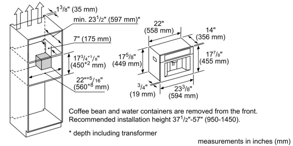 Built-in Coffee Machine TCM24RS TCM24RS-7