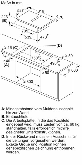 iQ700 Kochfeld mit Dunstabzug (Induktion) 80 cm surface mount with frame EX877LX57E EX877LX57E-8
