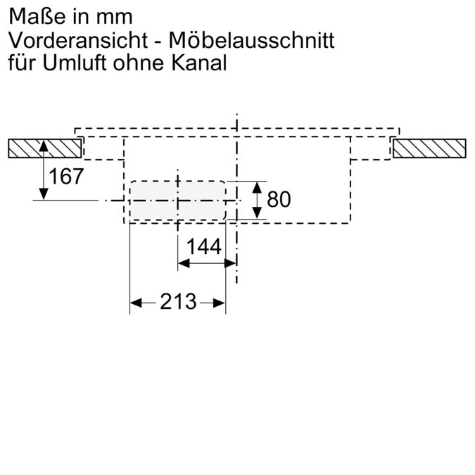 iQ300 Kochfeld mit Dunstabzug (Induktion) 60 cm Mit Rahmen aufliegend EH675BE15E EH675BE15E-17