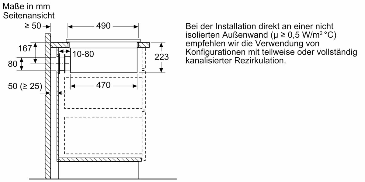Kochfeld mit Dunstabzug (Induktion) 80 cm Rahmenlos aufliegend CV430235 CV430235-14