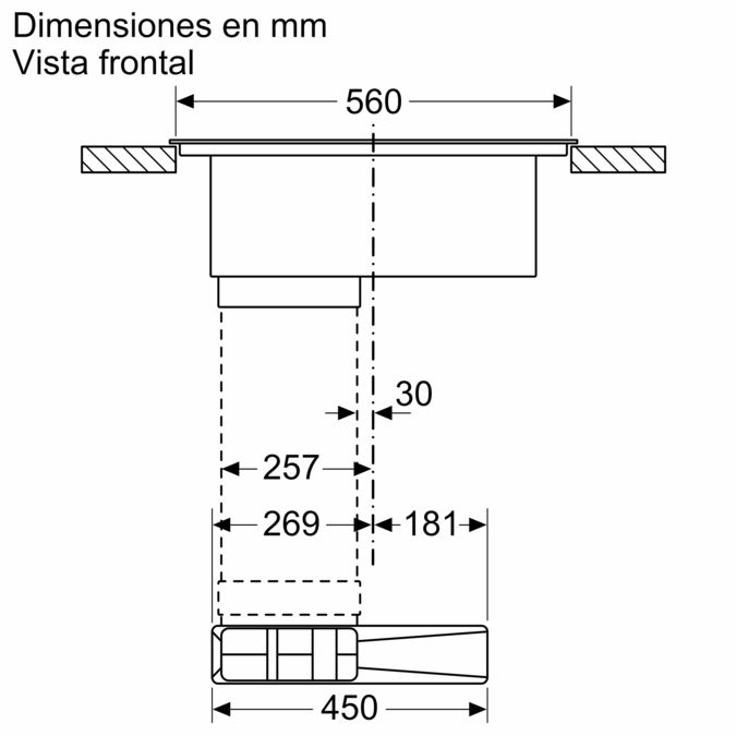 Placa induccion Balay 3EBC961ER con extractor integrado, 60 cm