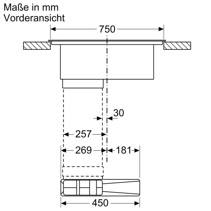 N 70 Kochfeld mit Dunstabzug (Induktion) 80 cm Mit Rahmen aufliegend T48TD7BN2 T48TD7BN2-18