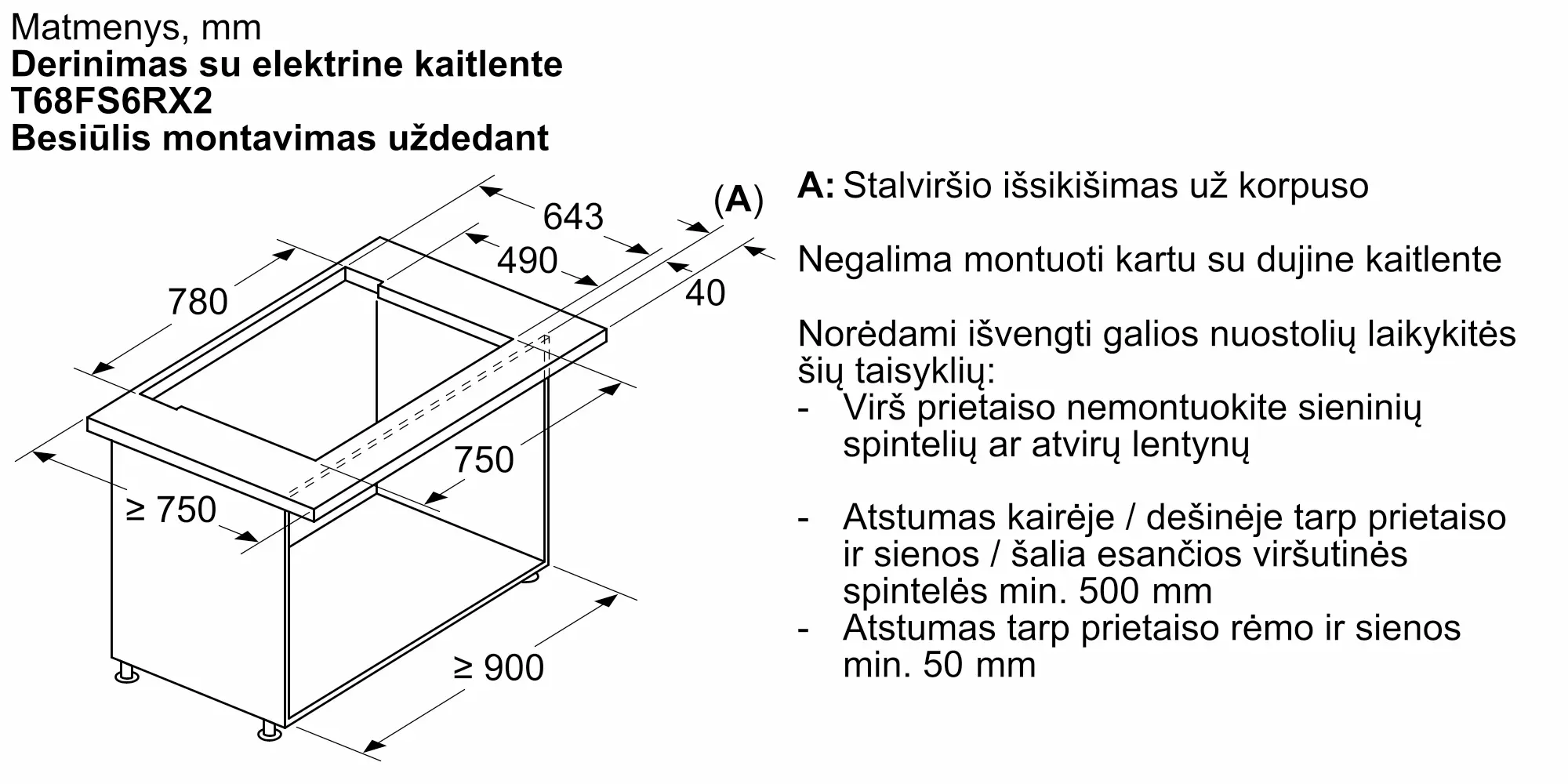 I88WMM1S7 Į stalviršį įleidžiamas gartraukis | NEFF LT