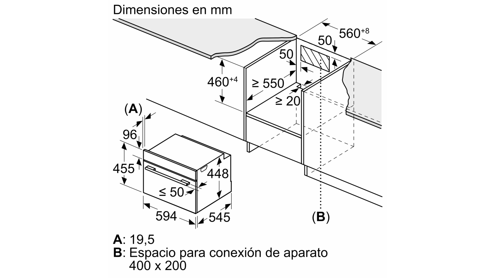 BALAY - 3CH5656A0 - Horno compacto con microondas y vapor