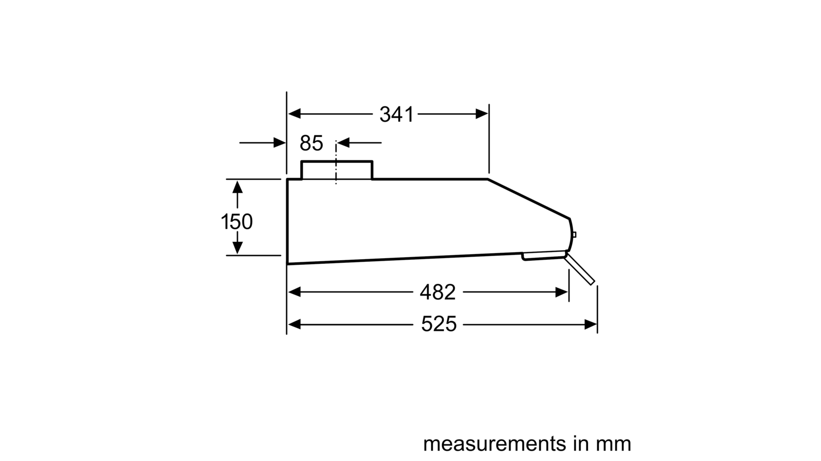 Siemens Lu16150gb Built Under Cooker Hood