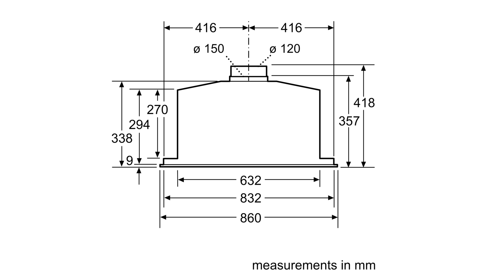 Siemens Lb89586au Integrated Rangehood