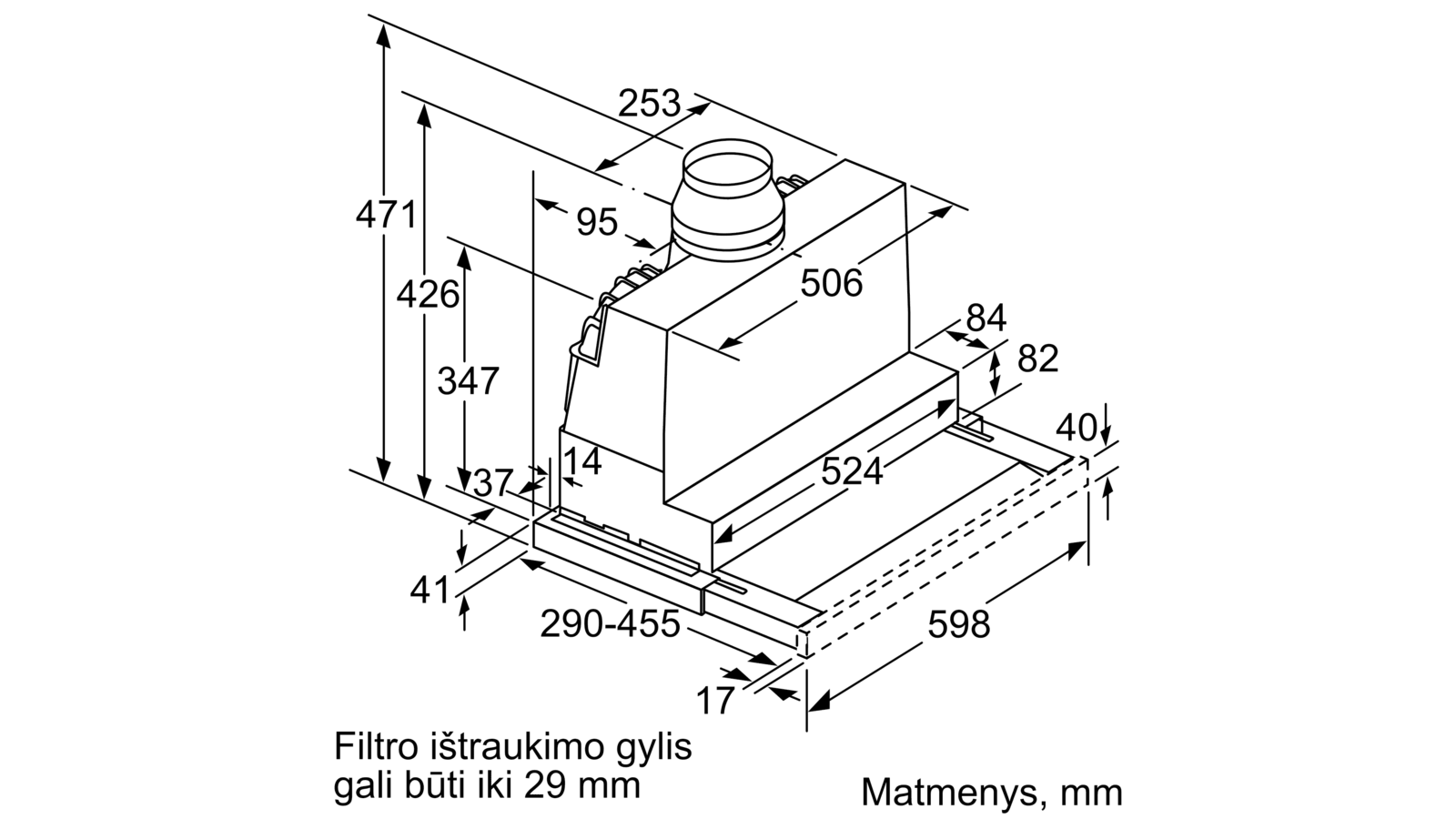 Neff D46ml54x0 Istraukiamasis Gartraukis