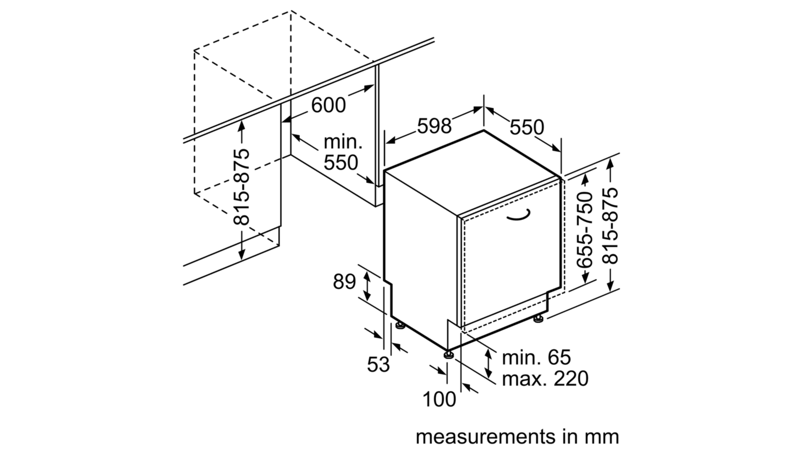 Neff s853ikx50r схема встраивания