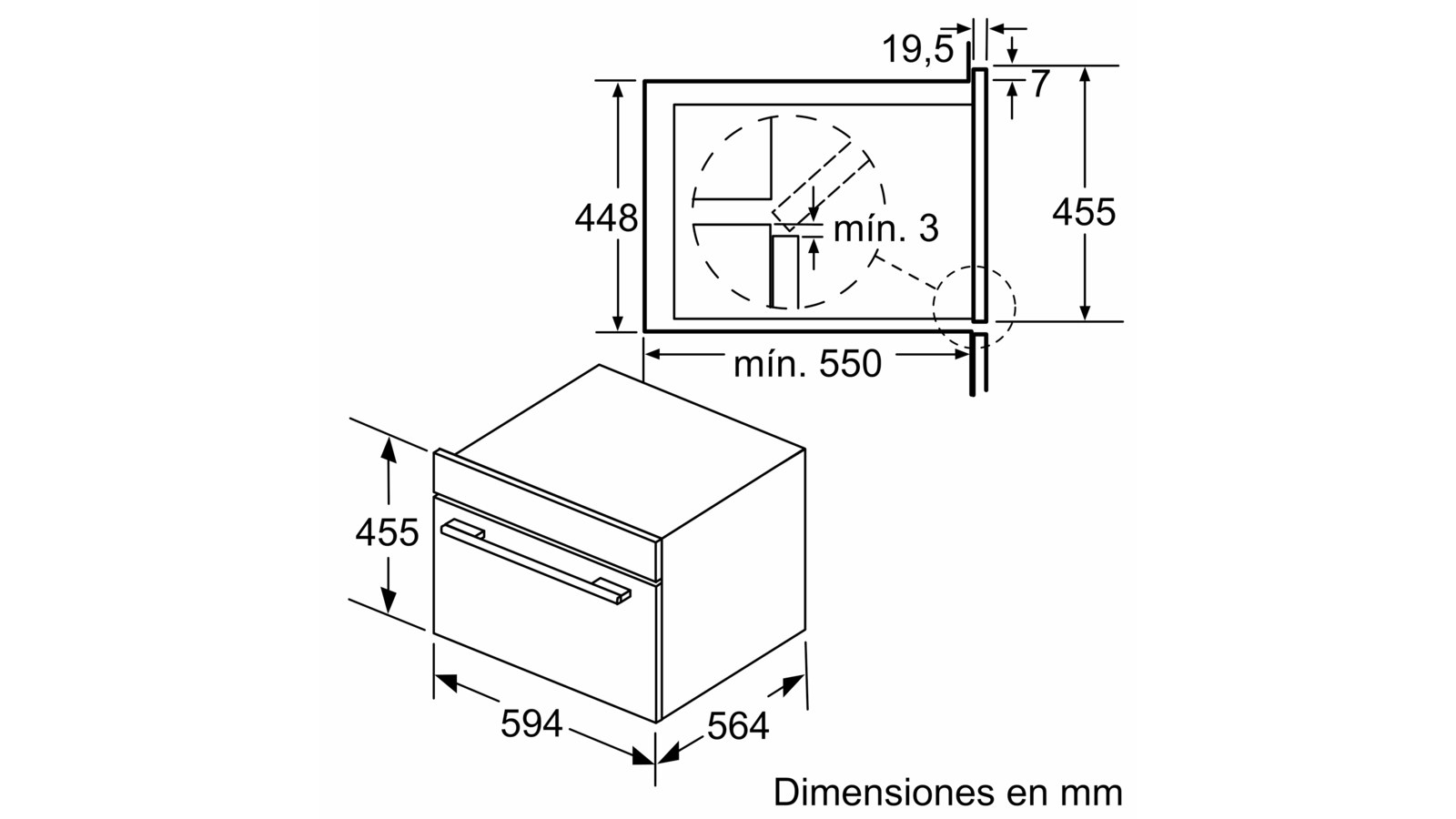 Balay 3CH5656A0 - Horno Microondas Compacto Vapor Multifunción Antracita -  Lacasadelelectrodomestico.com