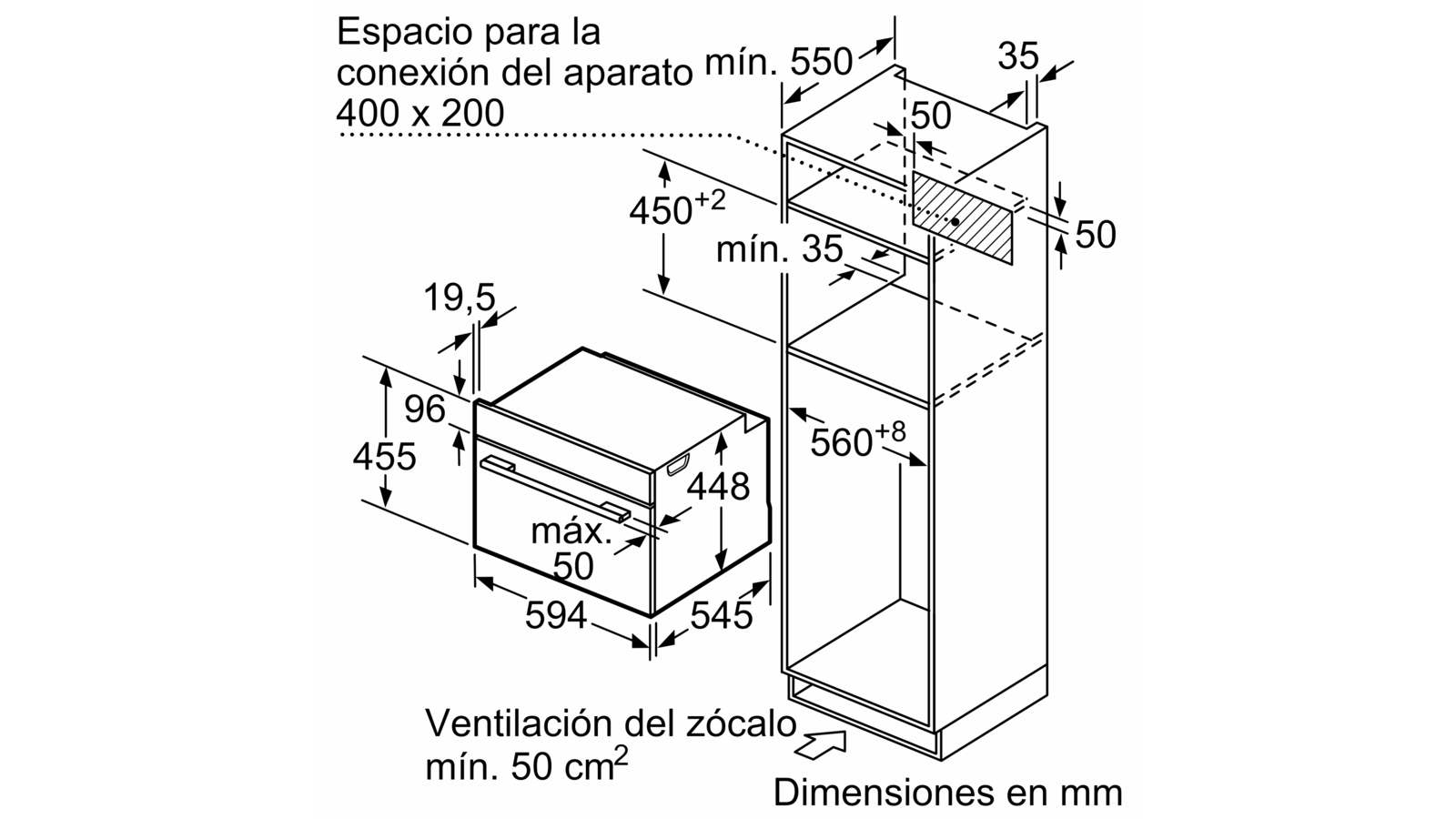 BALAY - 3CH5656A0 - Horno compacto con microondas y vapor