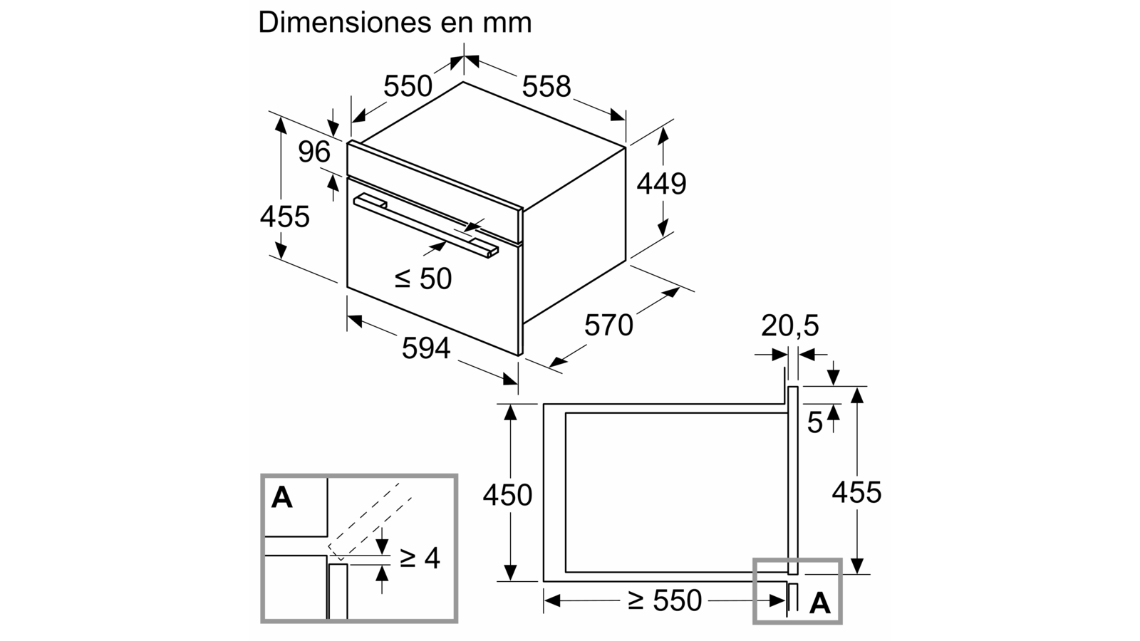 BALAY - 3CW5178B0 - Microondas integrables con aire caliente