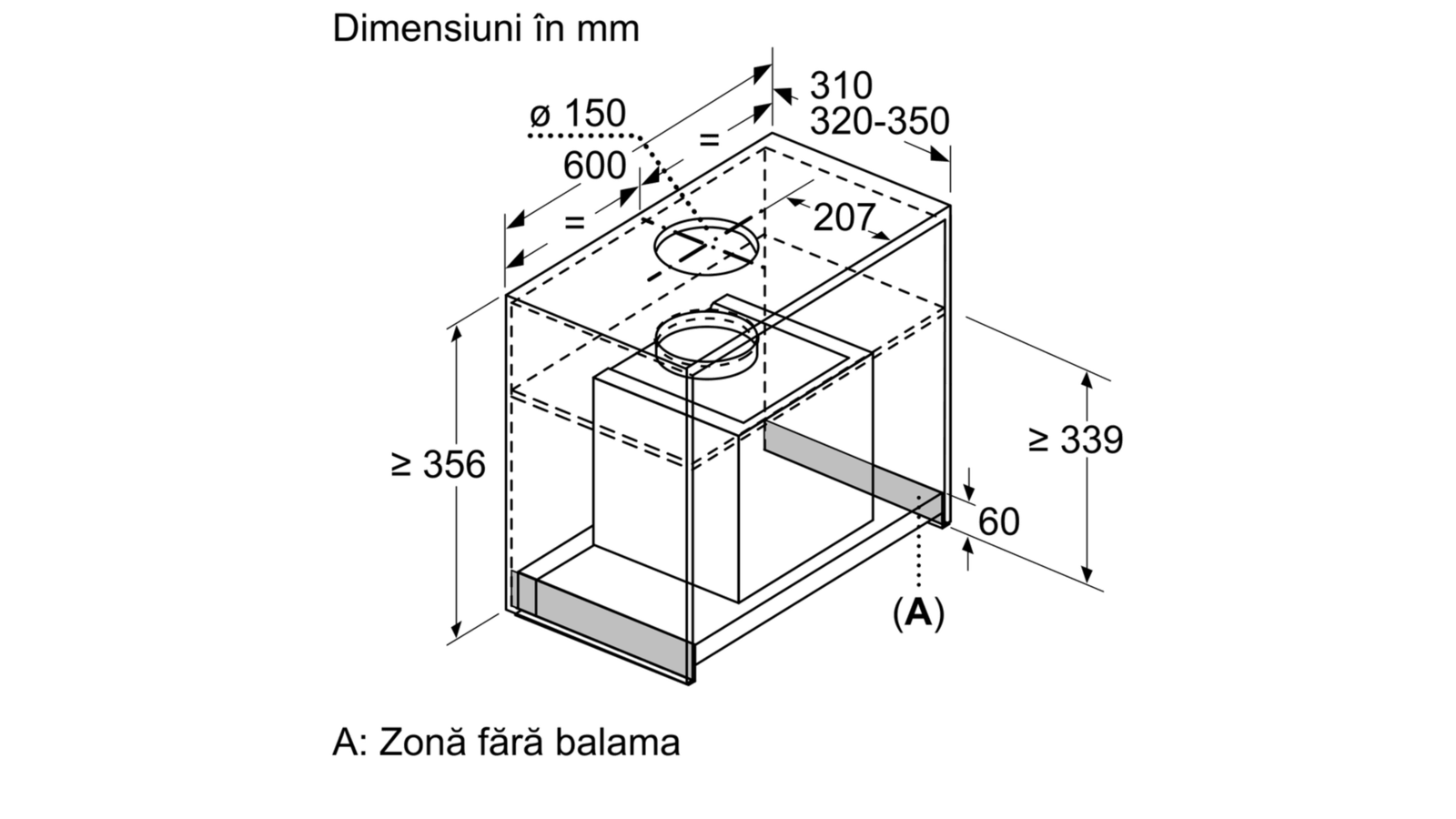 NEFF - D64XAF8N0 - Hotă complet integrabilă