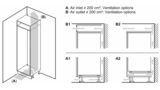 Einbau-Kühlschrank mit Gefrierfach 88 x 56 cm Schleppscharnier CK642KF0 CK642KF0-6