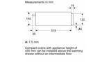 N 70 Built-in warming drawer 60 x 14 cm Flex Design N29HA11Y1B N29HA11Y1B-12
