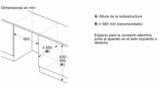 Frigorífico bajo encimera 82 x 60 cm Sistema de integración de puerta fija 3KUE037S 3KUE037S-9