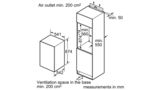 Einbau-Kühlautomat Flachscharnier-Technik KI18LA75 KI18LA75-2