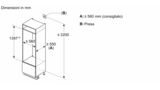 N 70 Frigorifero da incasso con congelatore 140 x 56 cm cerniera piatta KI2523F30 KI2523F30-5