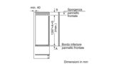 N 70 Frigorifero da incasso con congelatore 140 x 56 cm cerniera piatta KI2523F30 KI2523F30-6
