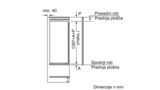 N 90 Vgradni hladilnik 140 x 56 cm KI8513D30 KI8513D30-6