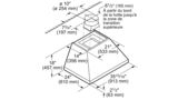 Professional wall-mounted cooker hood, pyramid design 36'' Acier inox HPCN36WS HPCN36WS-5