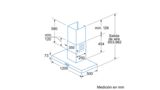 Campana decorativa de pared box 120 cm Acero inoxidable 3BC8129 3BC8129-2