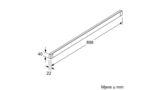 Dodatni pribor za nape Stainless steel Z54TH90D1 Z54TH90D1-2