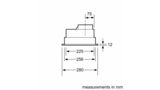 iQ100 Canopy cooker hood 53 cm Silver metallic LB23364GB LB23364GB-5