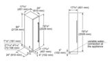 Freedom® Built-in Freezer 18'' soft close flat hinge T18IF901SP T18IF901SP-5