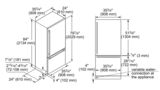 Built-in Two Door Bottom Freezer 36'' flat hinge T36IB902SP T36IB902SP-7