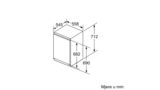 N 50 Ugradbena vertikalna ledenica 71.2 x 55.8 cm flat hinge GI1113FE0 GI1113FE0-6