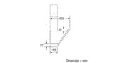 N 50 Stenska napa 90 cm prozorno steklo s črnim tiskom D95IMM1G0 D95IMM1G0-9